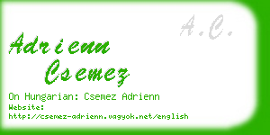 adrienn csemez business card